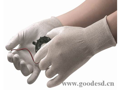 PU铜丝涂掌无尘手套