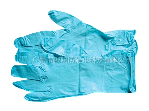 蓝色净化丁晴手套