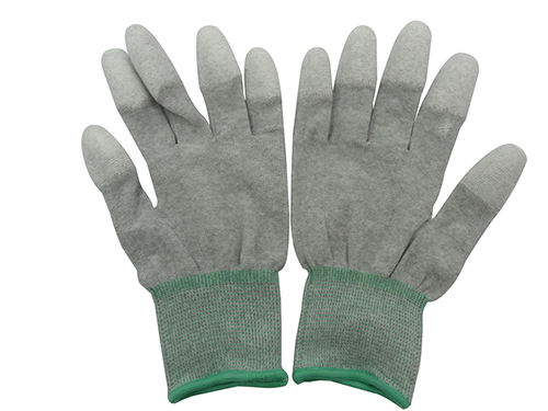 碳纤维锁边涂指手套