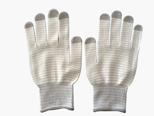 碳纤维条纹点珠手套