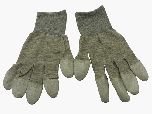 铜纤维热熔边涂指手套